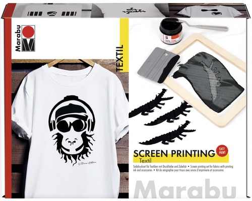 Marabu textiel zeefdrukset, 4-delig