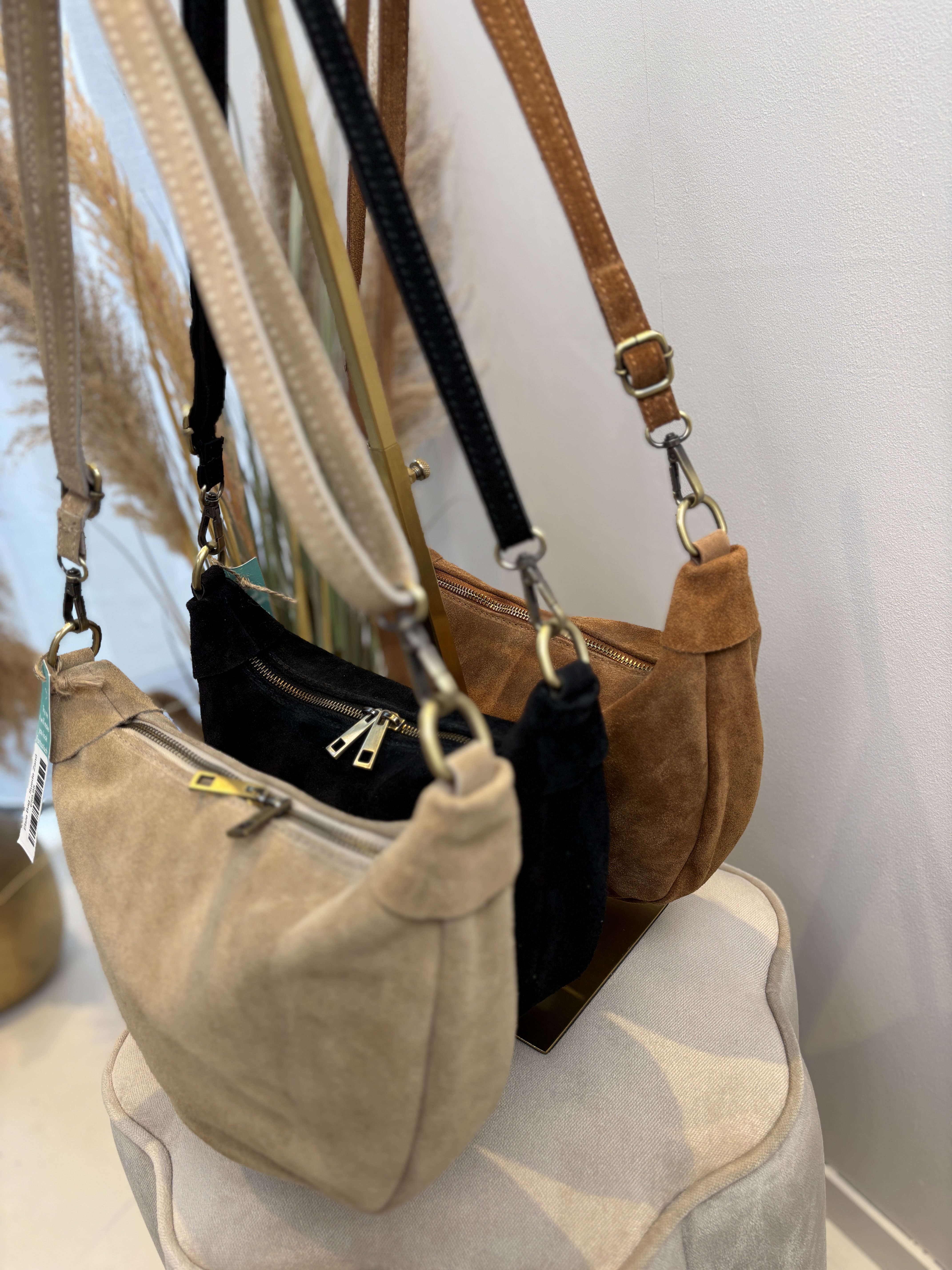 Elsie Bag - Suede Zwart