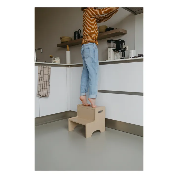 Nofred Marche-pied en bois | Beige