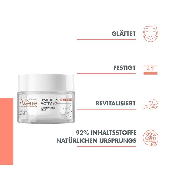 Avene Hyaluron Activ B3 zellerneuernde Creme, 50 ml