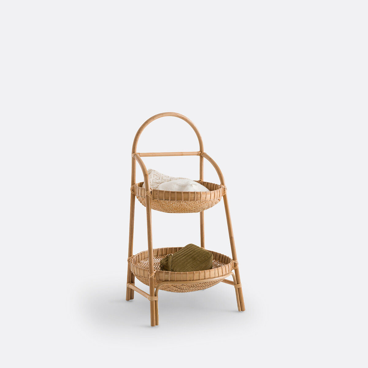 LA REDOUTE INTERIEURS<br>Etagère 2 cestos grandes em rattan e bambu, Jyska