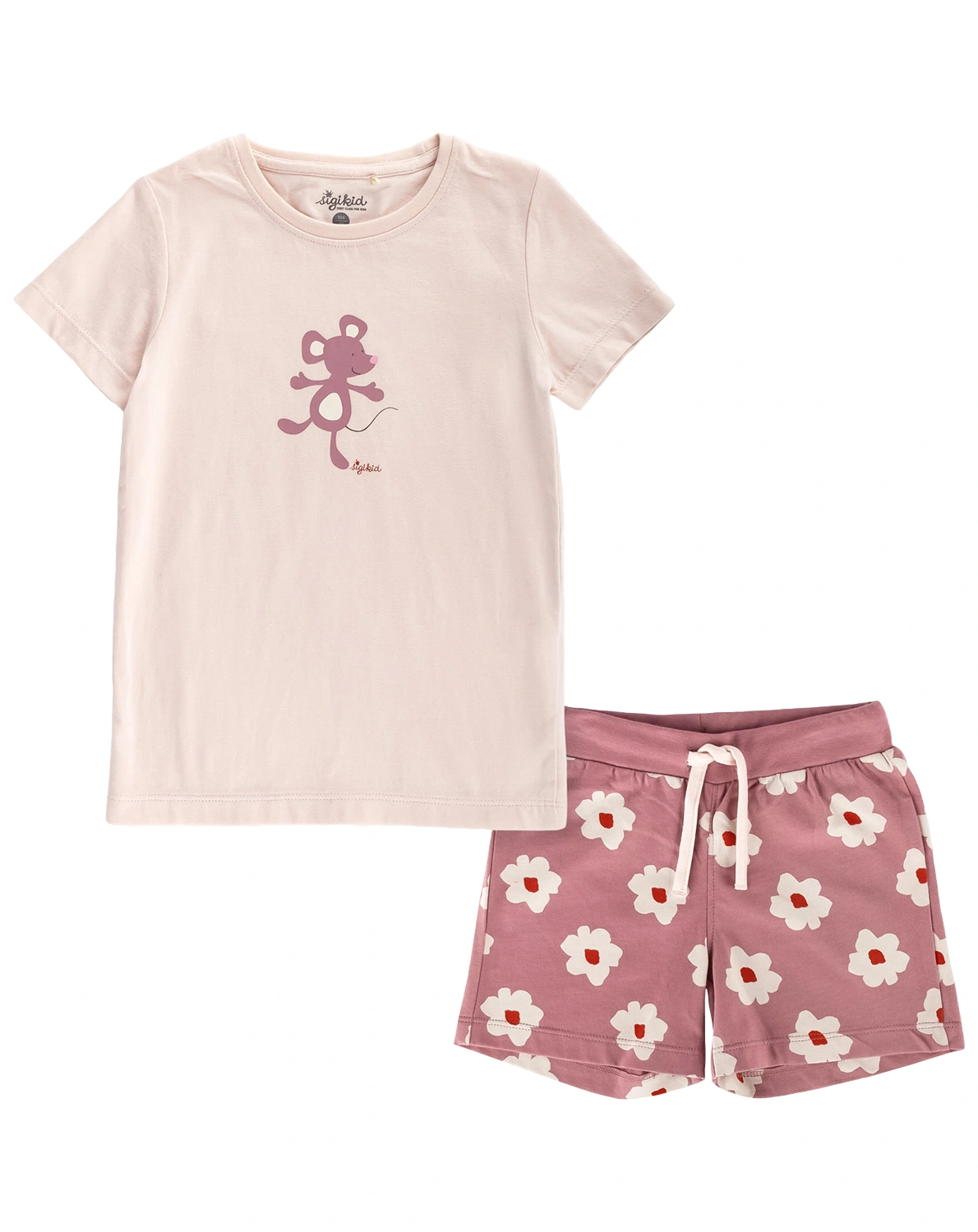 Schlafanzug M - MOUSE kurz in rosa