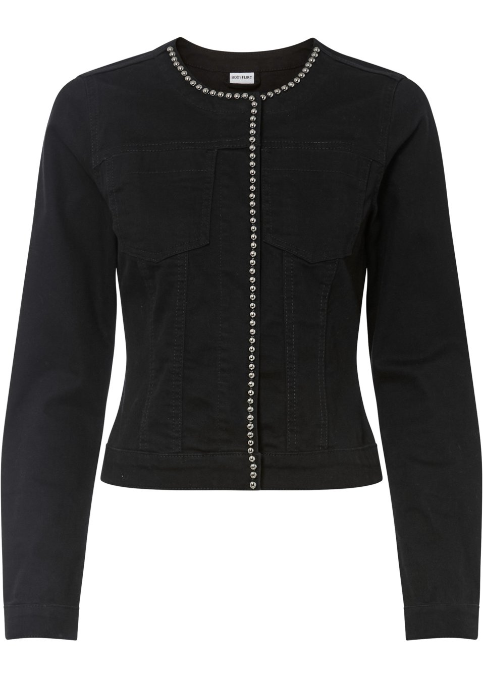 Veste en jean twill avec rivets