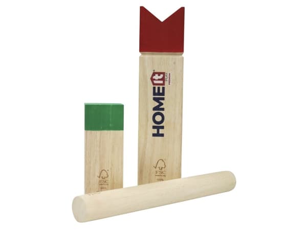 HOME It® Play Premium kongespil/Kubb i gummitræ