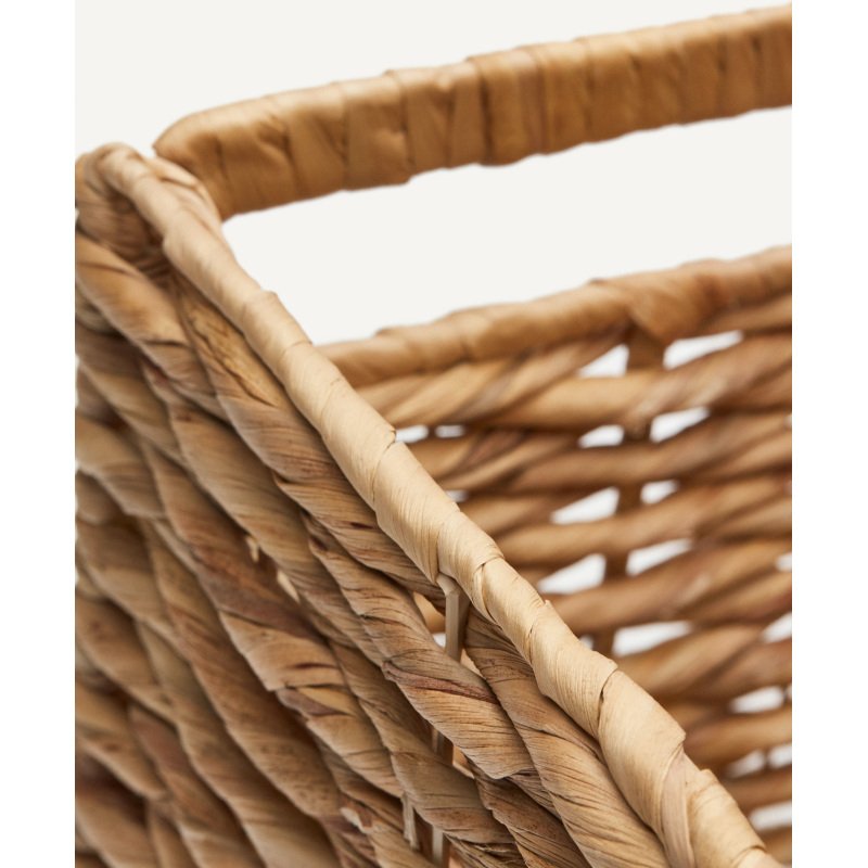 Panier à linge Words en fibres naturelles finition naturelle