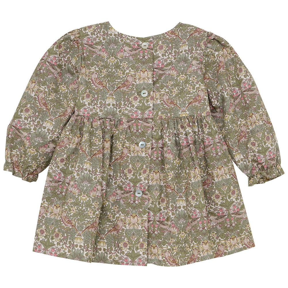 Køb Huttelihut Deep Lichen Green Kjole Liberty Fabric