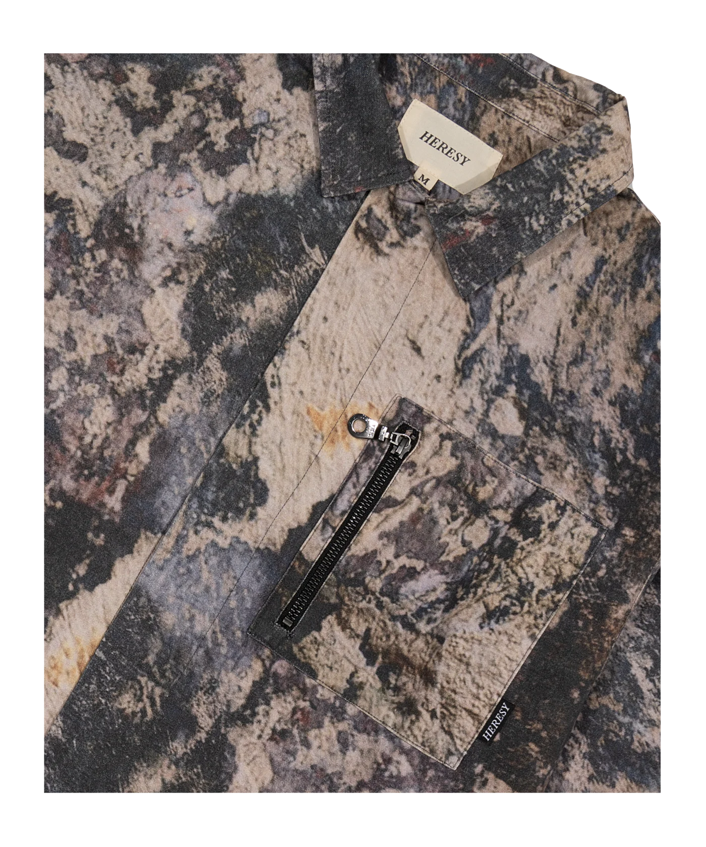 HERESY Fresco Over Hemd Grau Beige
