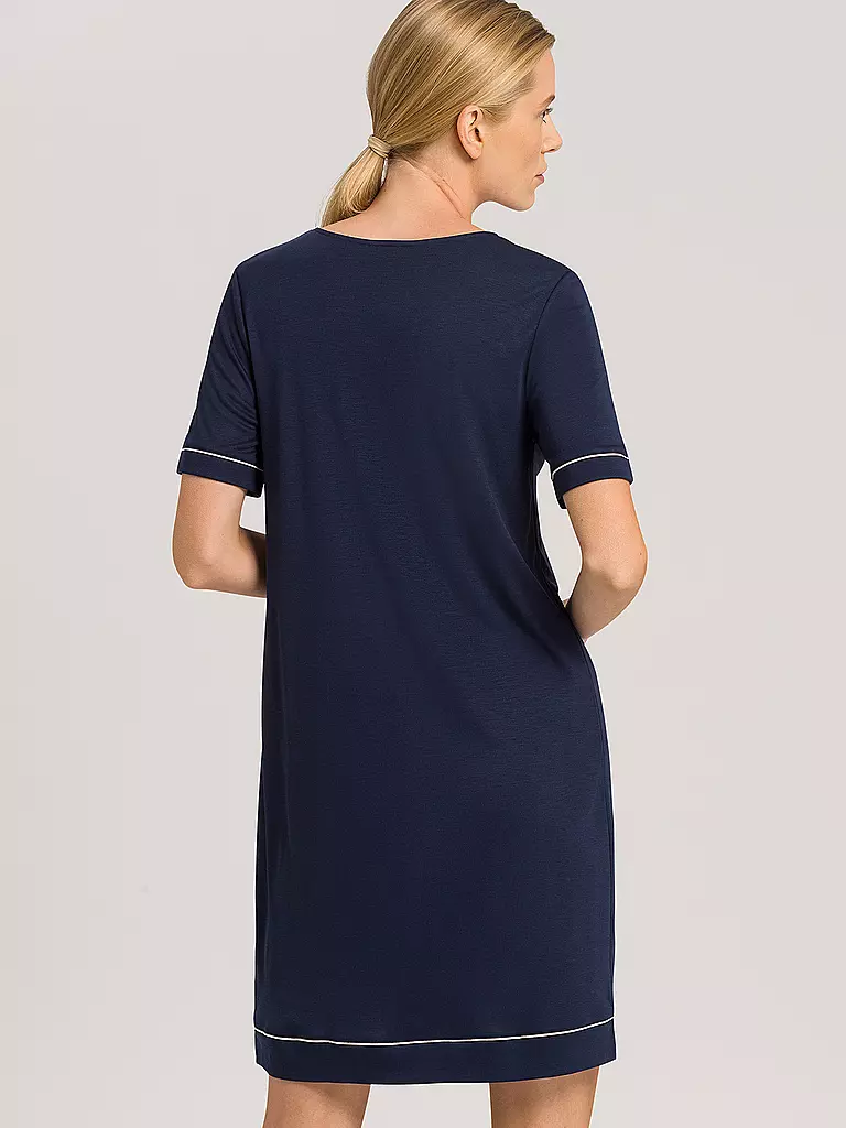 HANRO Nachthemd Natural Comfort blau