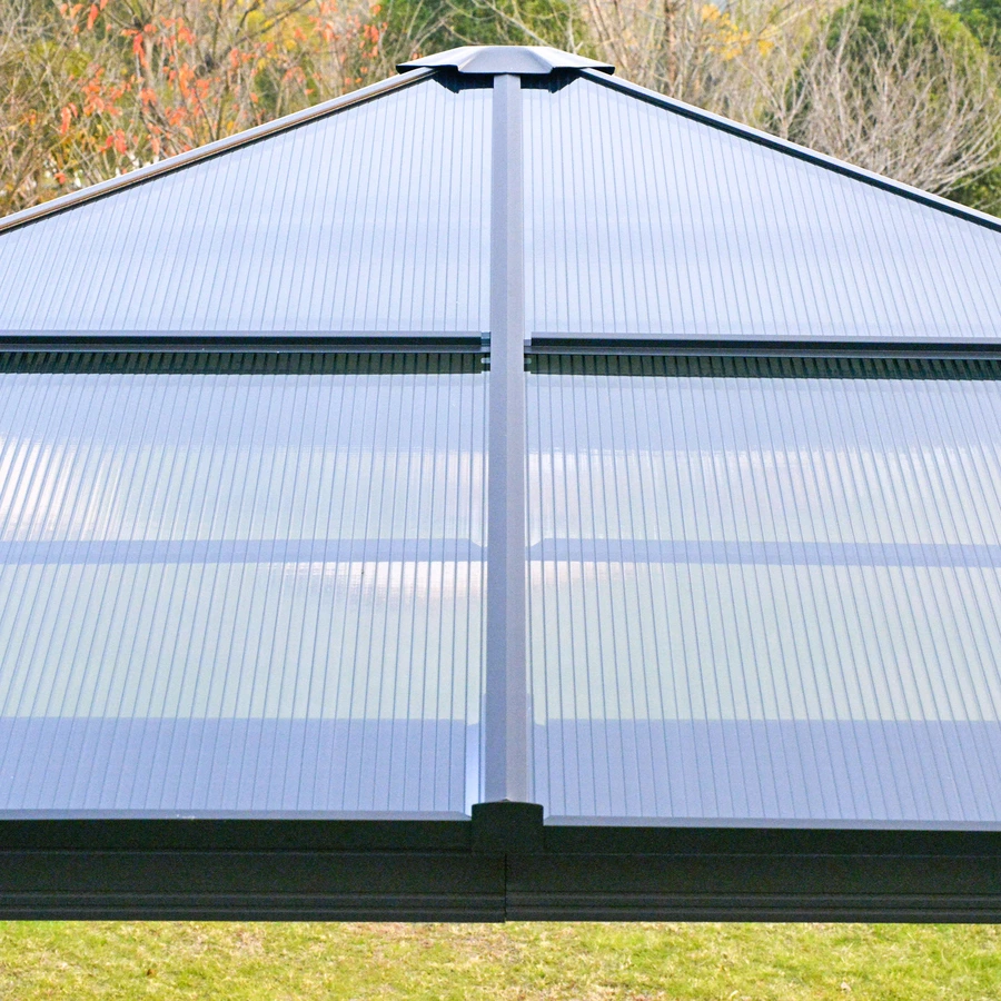 Outsunny Pavillon mit zwei unterschiedlichen Wandarten bunt