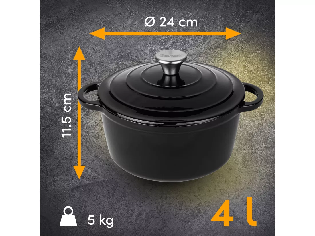 Dutch Oven - Fonte - 4L - Noir