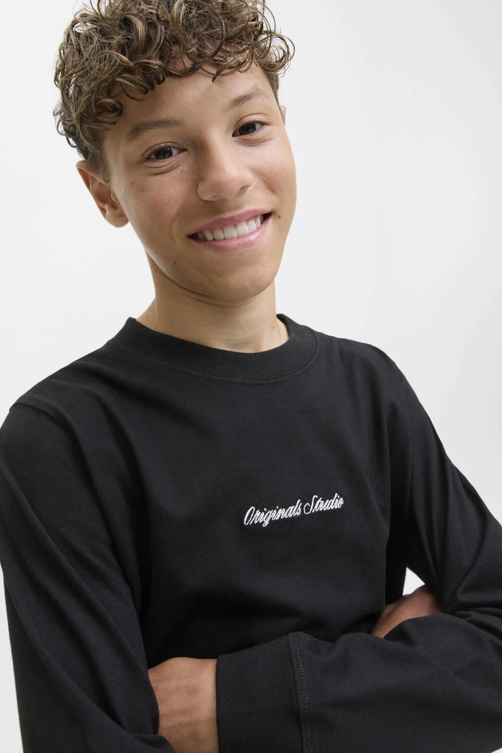 JACK & JONES JUNIOR longsleeve zwart