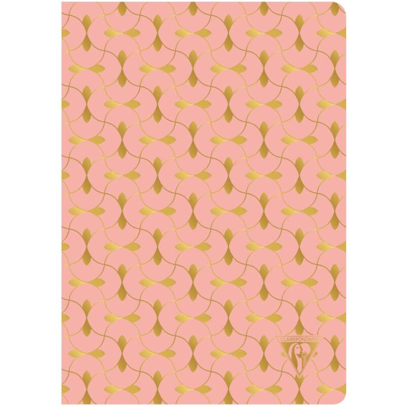 Carnet piqûre textile Neo Deco Collection Printemps-Été 14,8x21cm 96 pages ligné motifs assortis papier ivoire 90g - Assortis