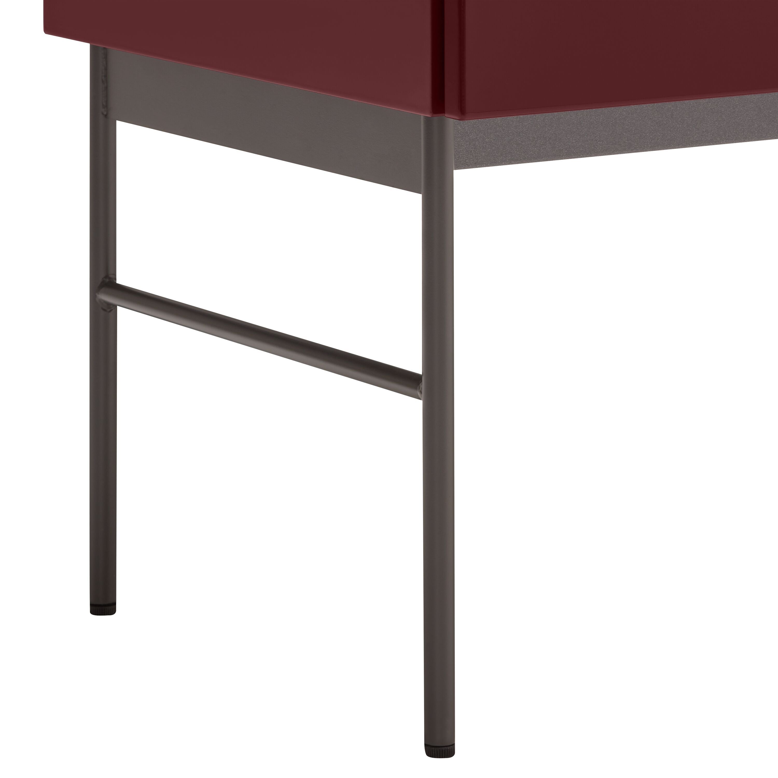 TILL Kommode - Dunkelrot / B: 112.0 cm x T: 41.0 cm x H: 88.8 cm
