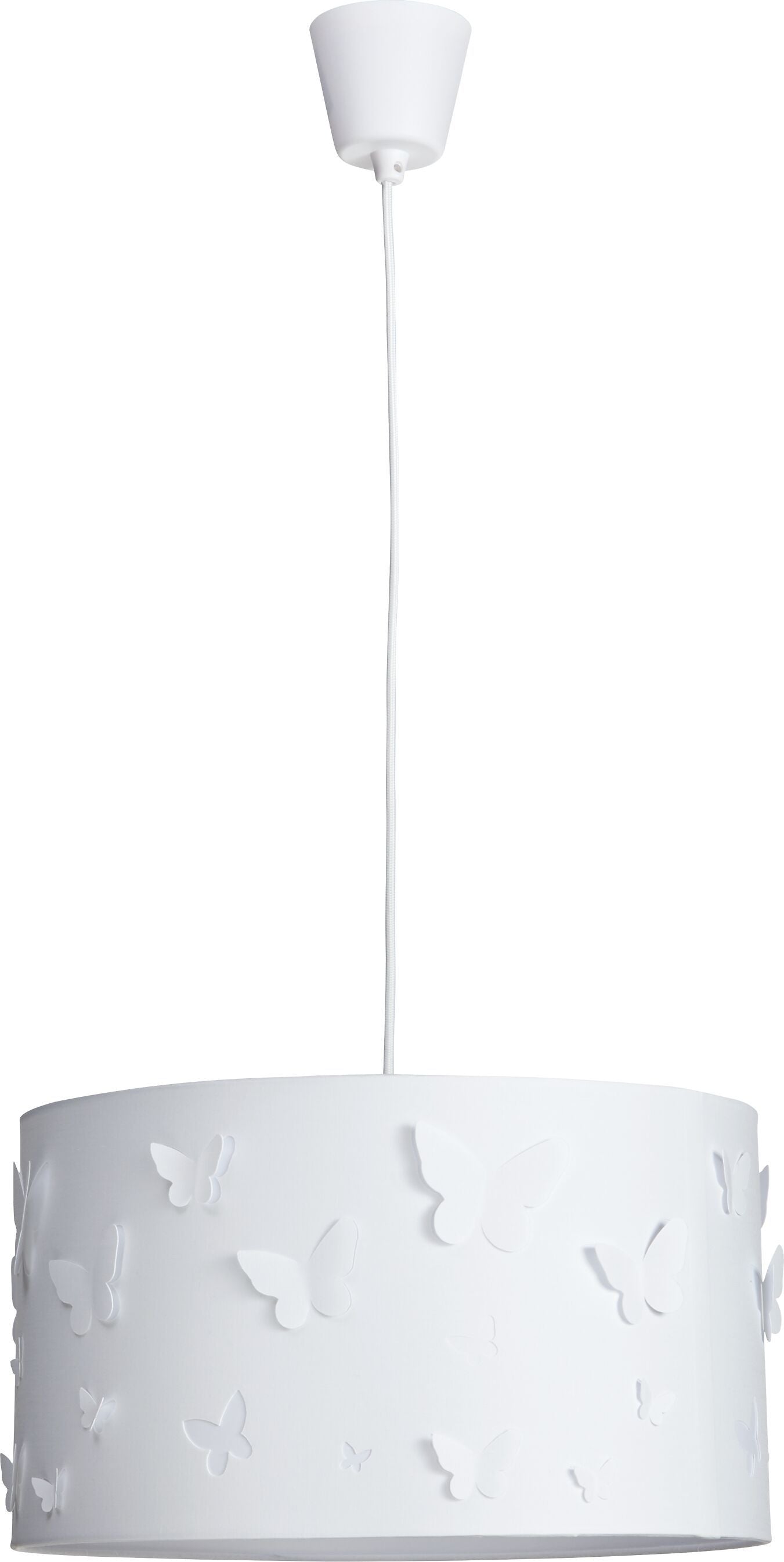 LUANA Hängeleuchte - Weiss / B: 40.0 cm x T: 40.0 cm x H: 23.0 cm