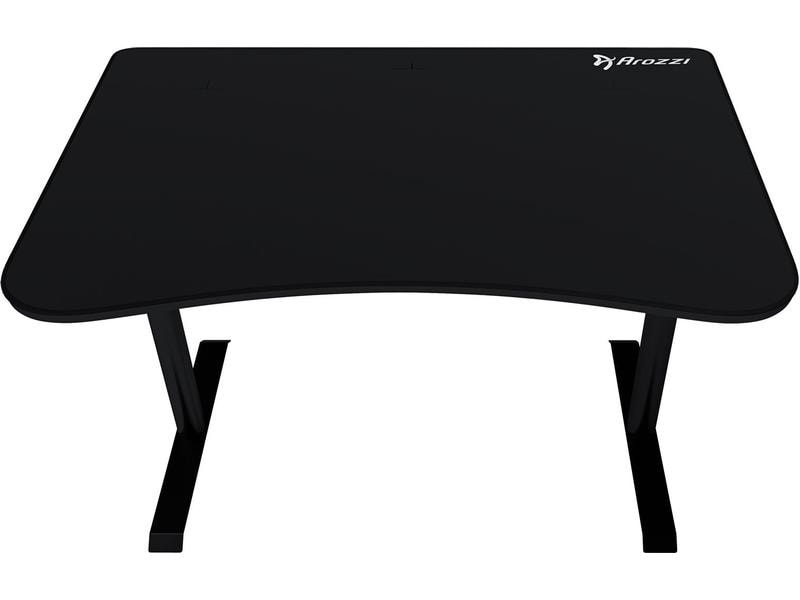 Arozzi Gaming Tisch Arena Fratello Schwarz Stabiler Gaming-Schreibtisch mit Mauspad