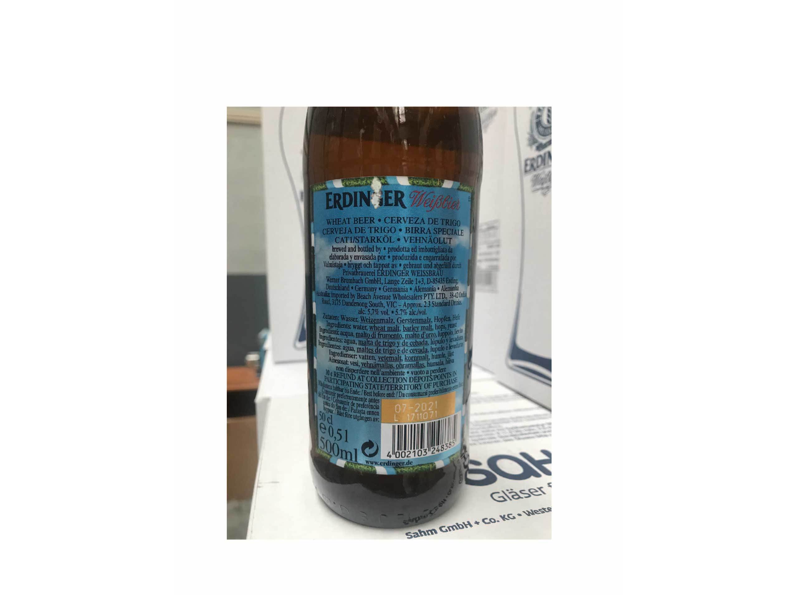 CERVEJA ERDINGER OKTOBERFEST ALEMANHA 0.50L