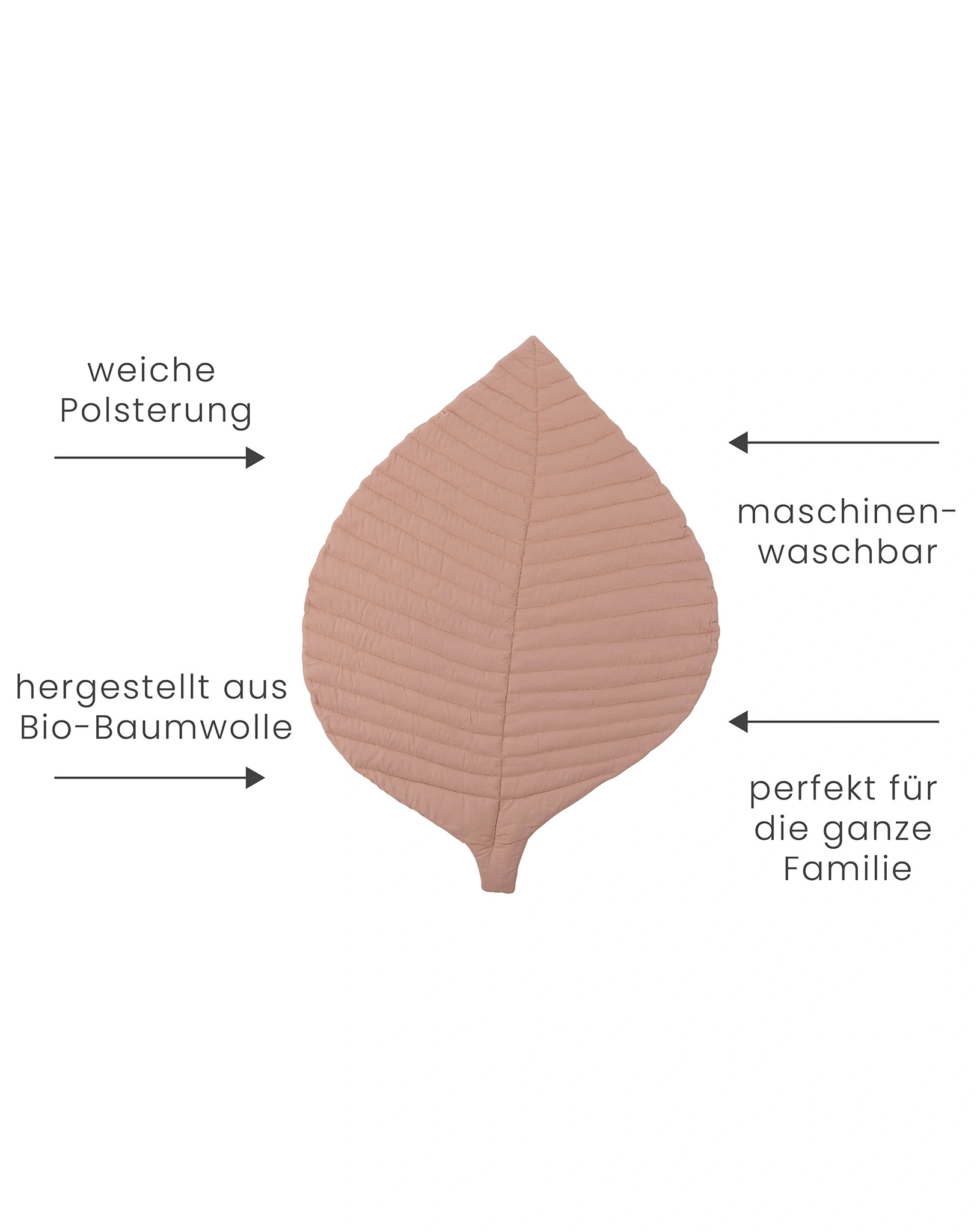 Spielteppich LEAF (128x96cm) in seashell