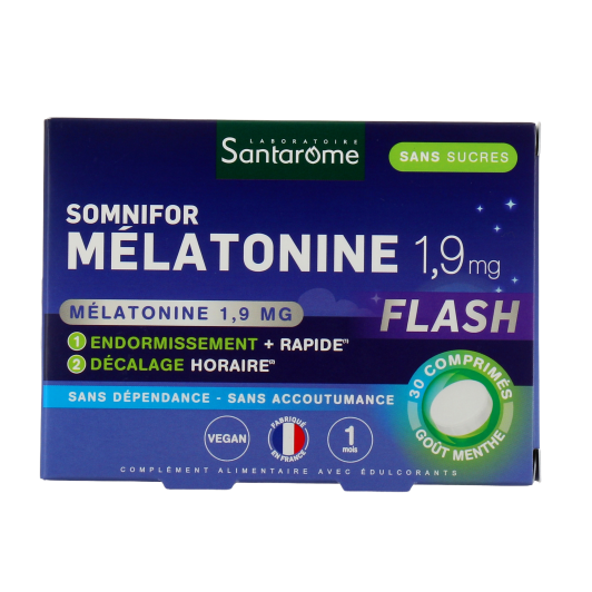 Santarome Somnifor mélatonine et plantes - Sommeil, relaxation