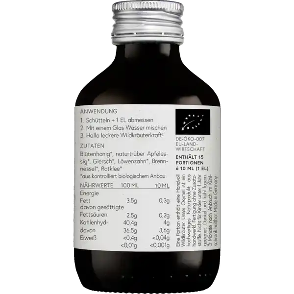 Bio Kraft natürlicher Kräuterauszug