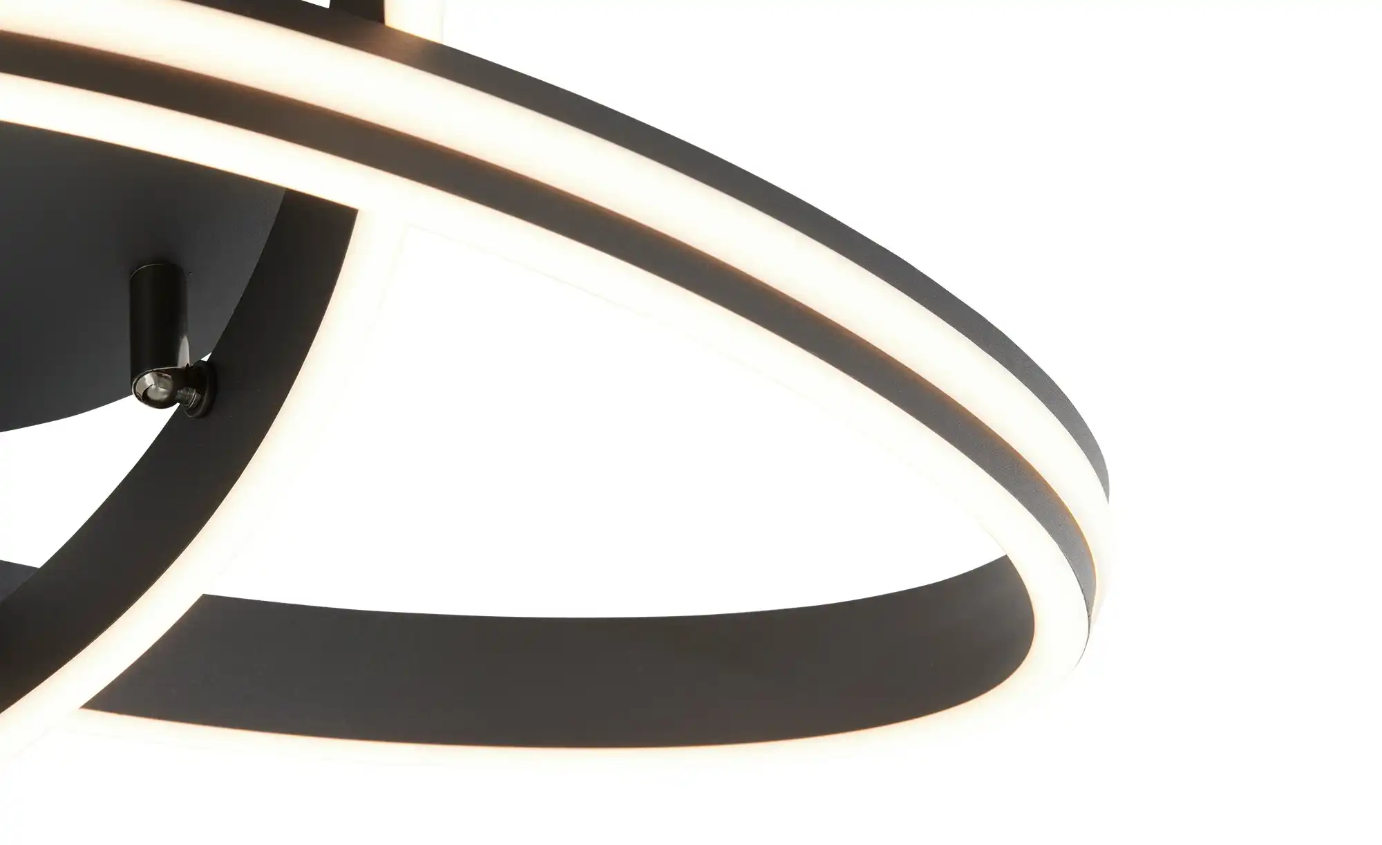 Trio LED-Deckenleuchte, schwarz, ´gedreht´