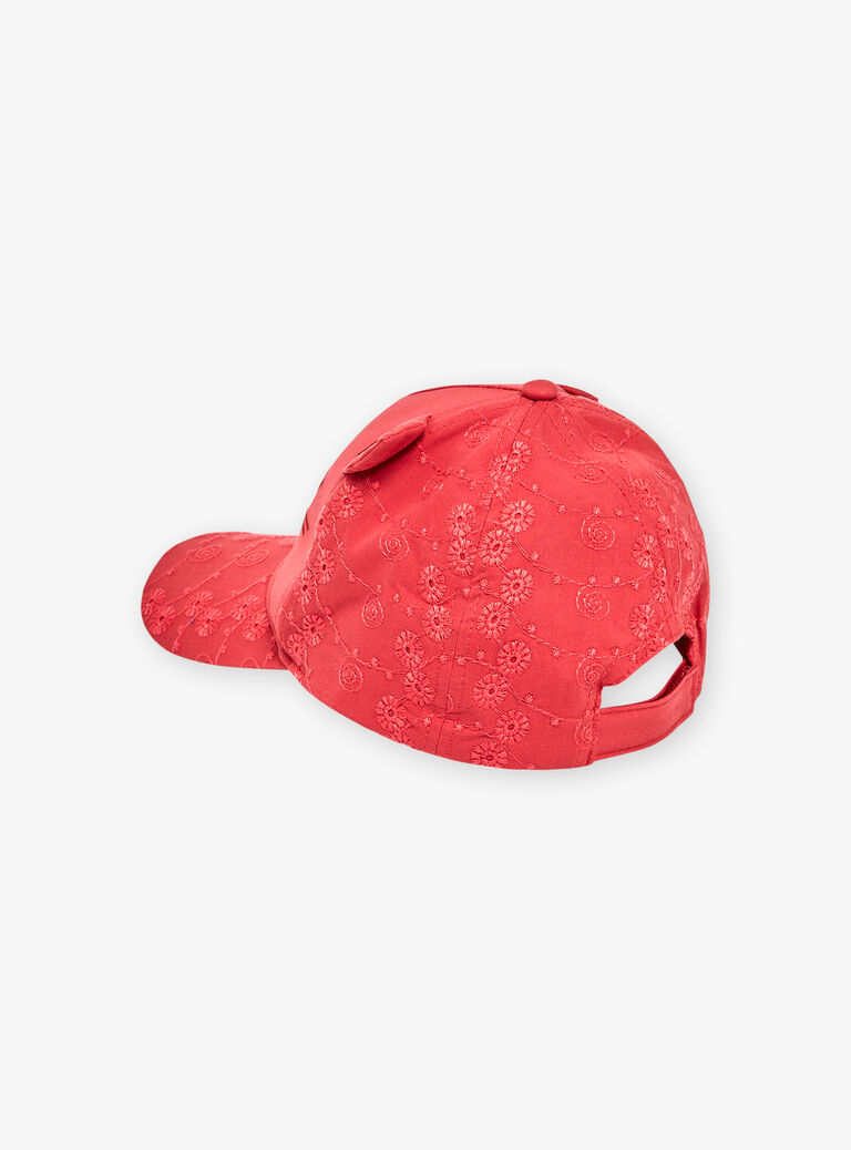Casquette coquelicot à animation oreilles de chat 3D