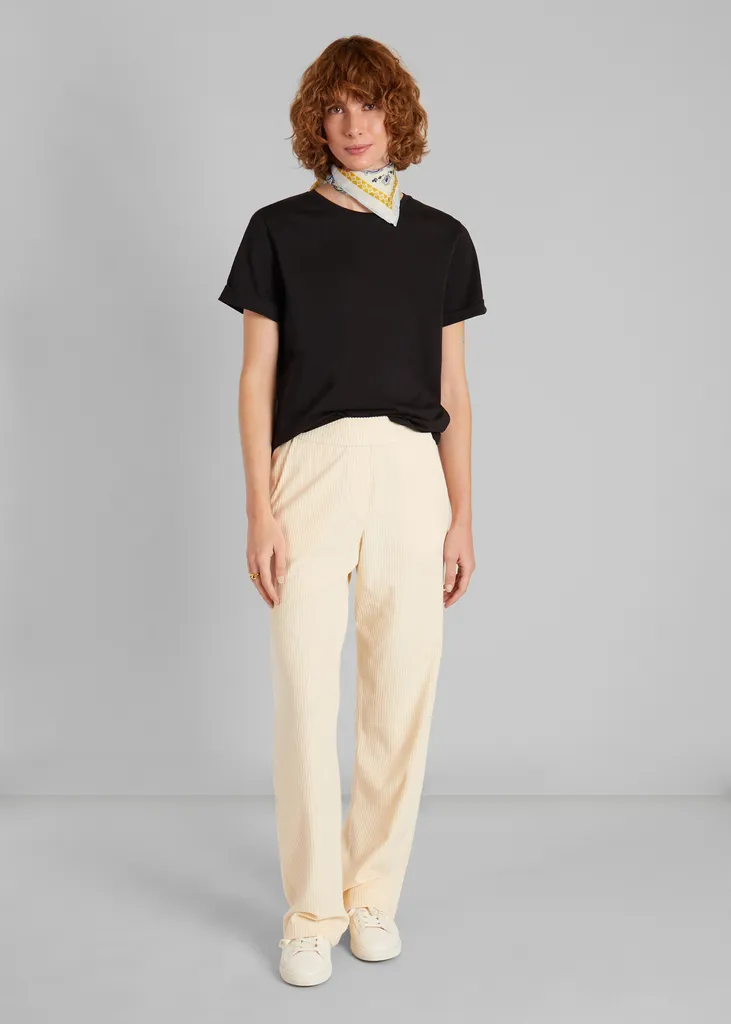 Pantalon large velours côtelé L'Exception Paris