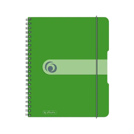 Herlitz Spiralblock grün, DIN A5, kariert, 80 Blatt