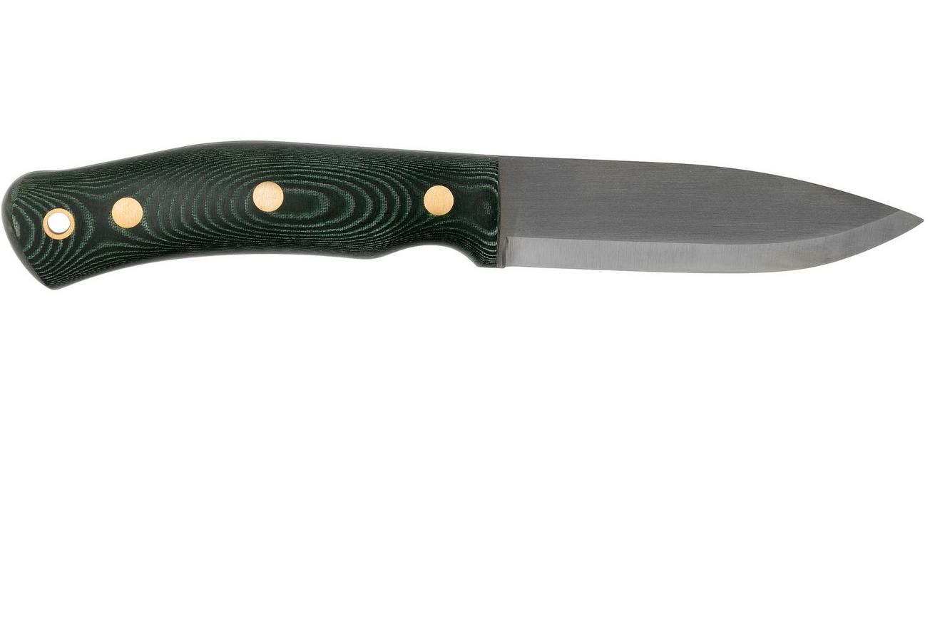 Casström No. 10 Swedish Forest Knife Green Micarta, K720 Scandi Grind 13123 met firesteel