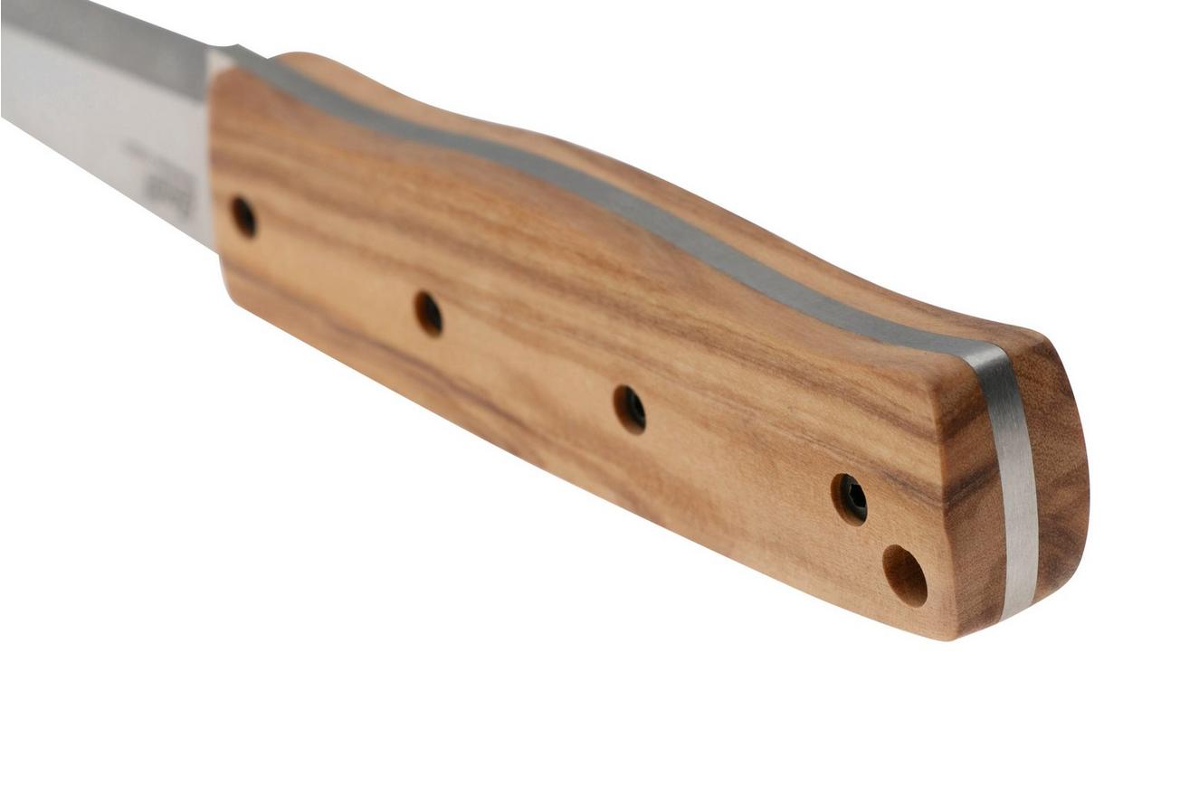 Brisa Pk70Fx 464 12C27 Scandi, Olive Wood, vaststaand mes