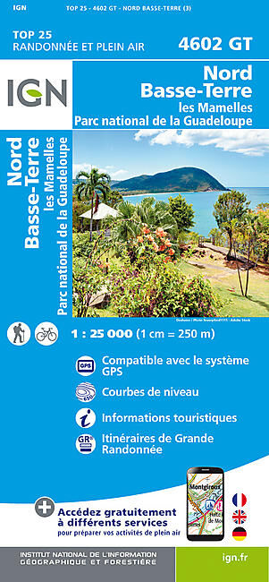 IGN - TOP25 4602GT NORD BASSE TERRE 1 25 000