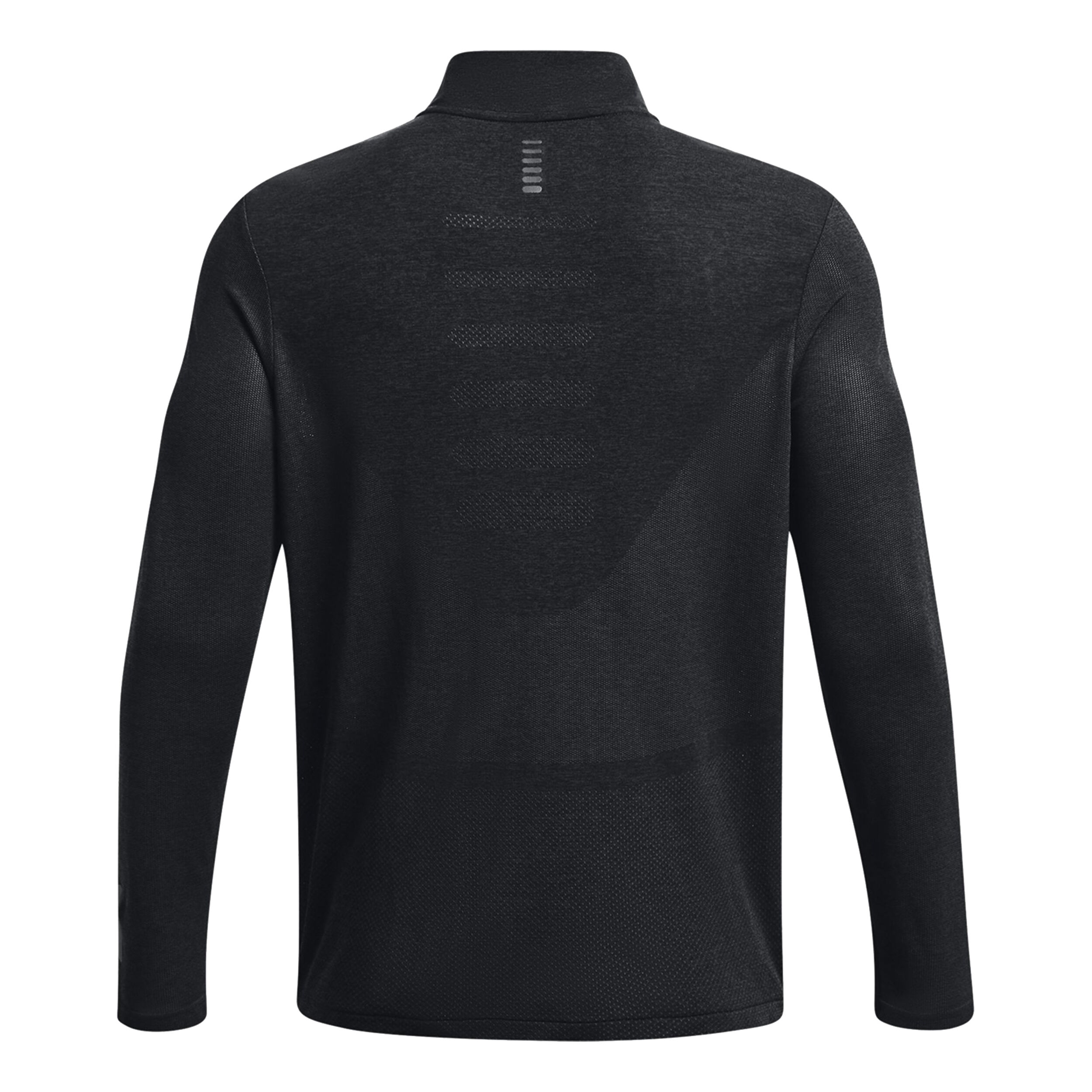 Under Armour Seamless Stride 1/4 Zip Haut Manches Longues Hommes - Noir