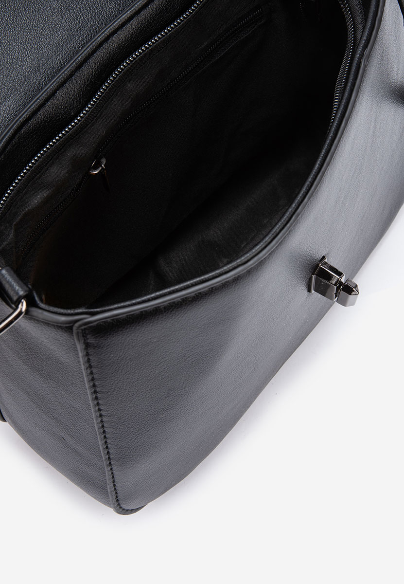 Sac besace femme noire Hintia