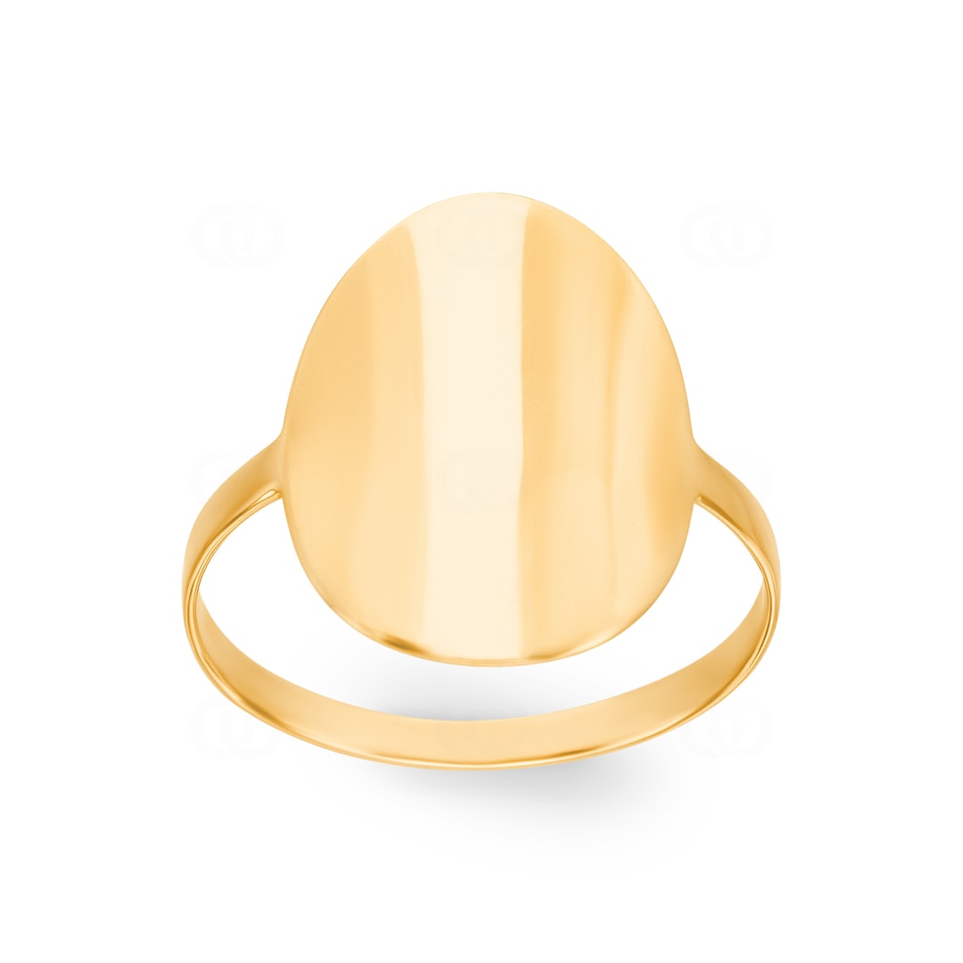 Damenring 750/18 K Gelbgold oval