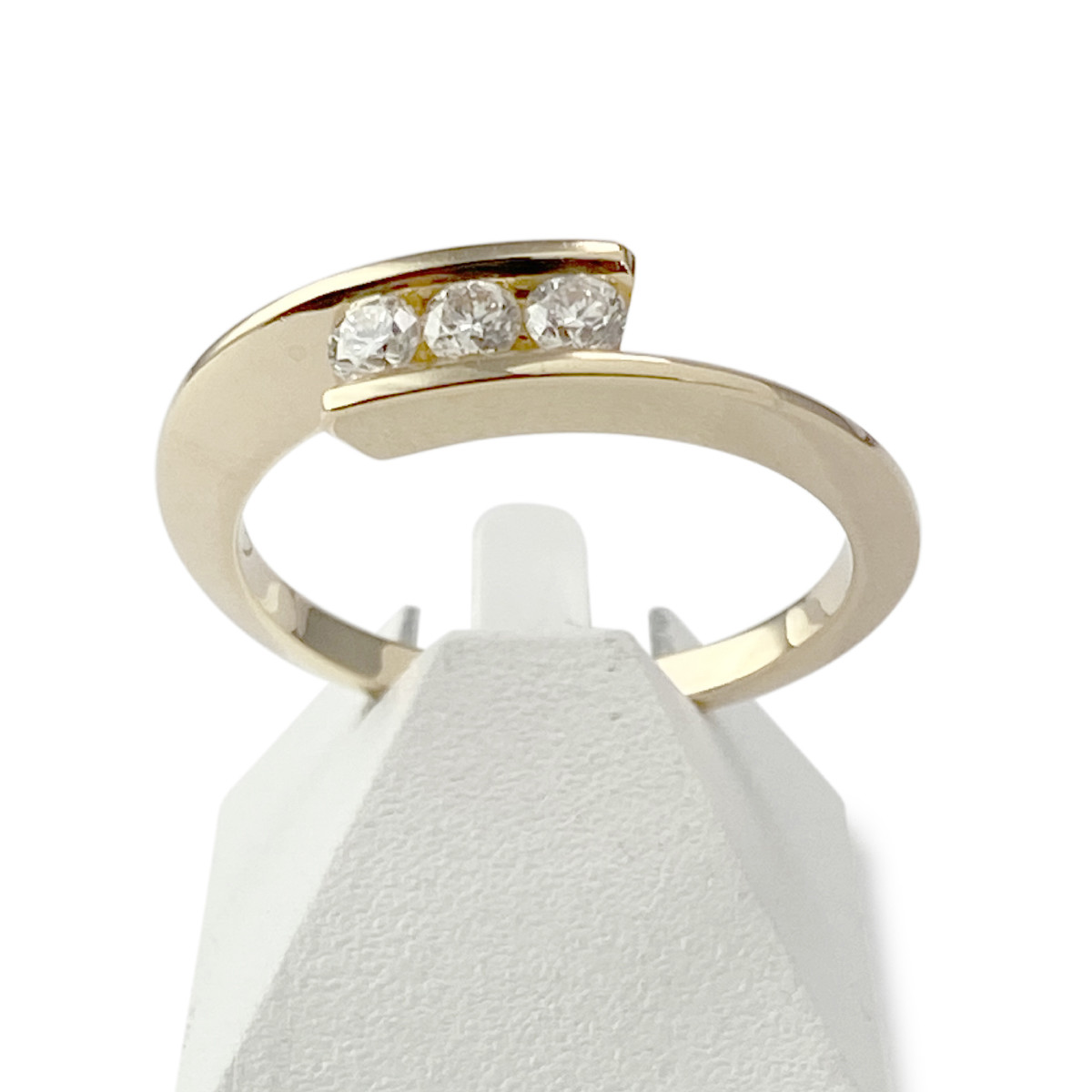 Bague GAREL d'occasion or 750 jaune diamants