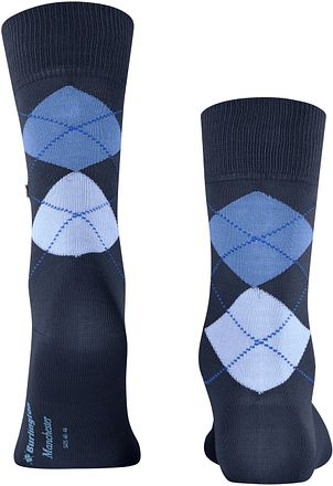 Burlington Manchester Sok Ruit Blauw 6120 21088-6120 kopen