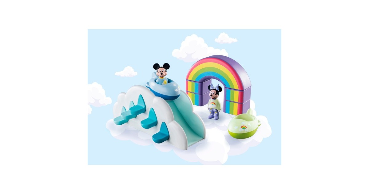 PLAYMOBIL1.2.3 - Mickey Mouse Wolkenhuis Constructiespeelgoed  (71319)