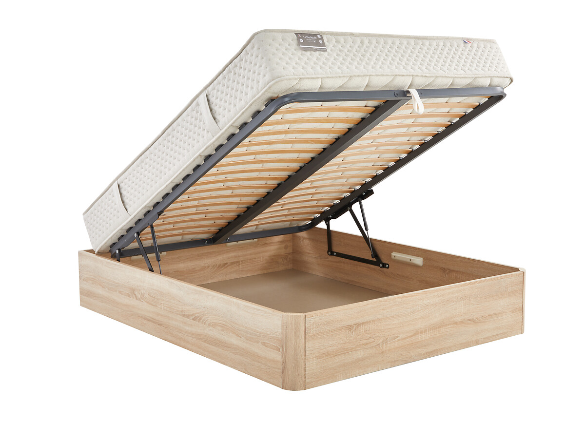 LA REDOUTE INTERIEURS<br>Conjunto IZY de cama box + colchão de molas ensacadas