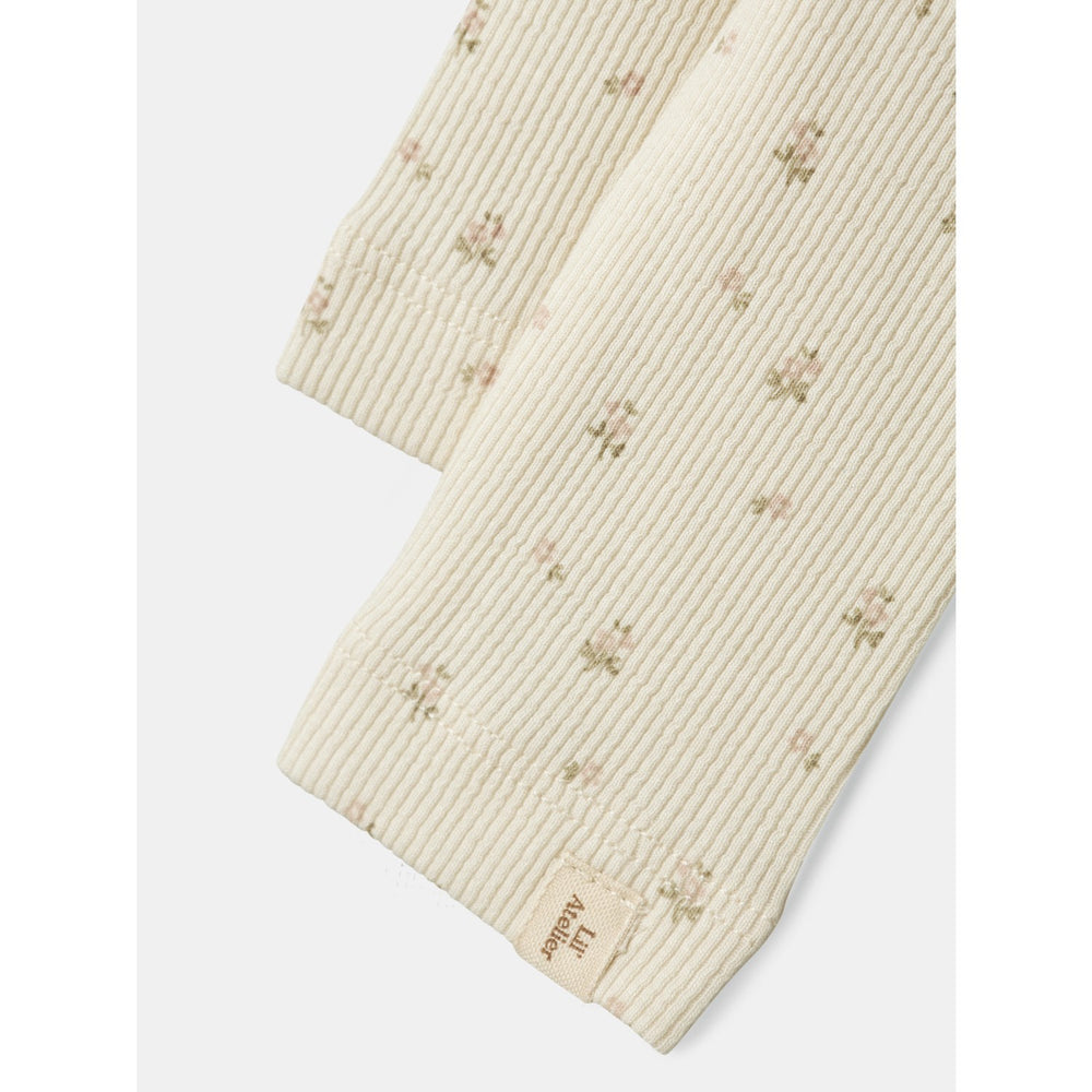 Køb Lil'Atelier Turtledove Flower Gago Slim Leggings Noos