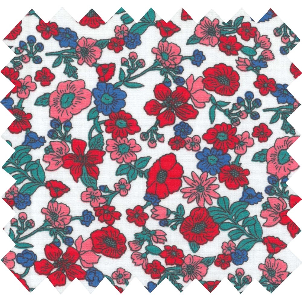 Coupon Tissu 50 Cm Prairie Fleurie