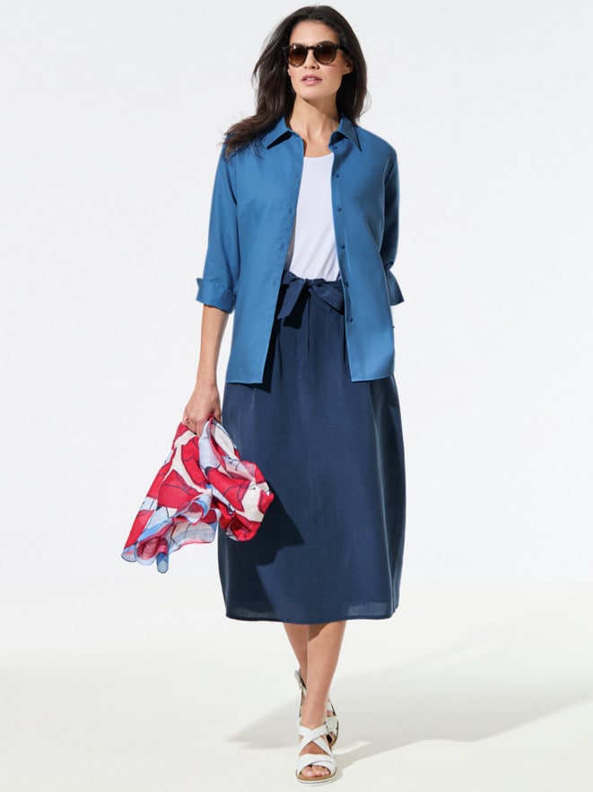 Bequem-Bluse Edel-Leinen