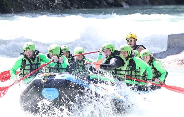 Canyoning und Rafting Package in Haiming als Geschenkidee