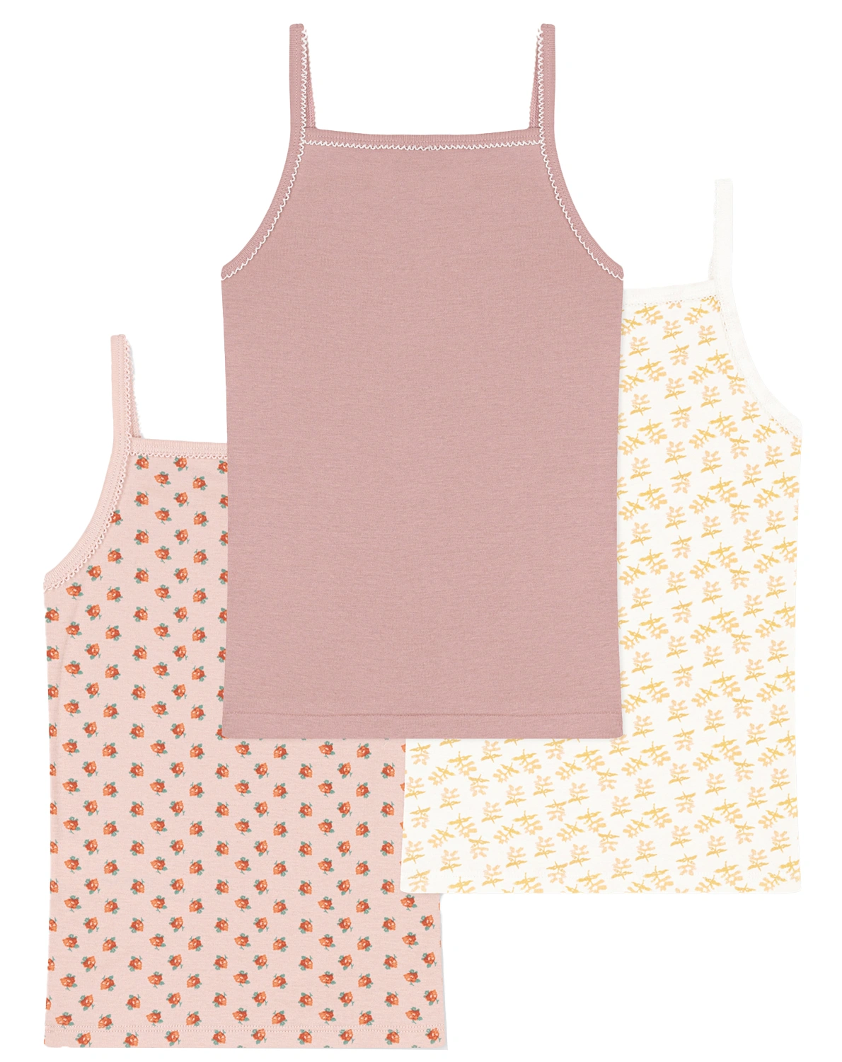 Unterhemd FLEUR 3er Pack in bunt