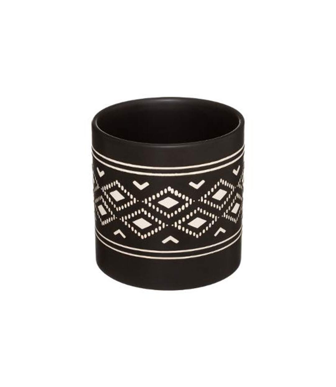 Lot de 2 Cache-Pots Design Safari 14cm Noir