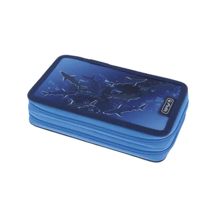 Herlitz Doppel Etui Deep Sea, 23-teilig