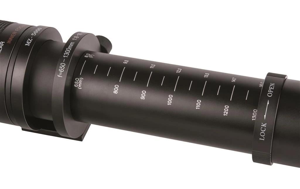 Zoomobjektiv 650-1300mm Dörr T2 - Schwarz<br>Teleobjektiv, das sich für Aufnahmen von Tieren, Natur und Details aus grosser Entfernung eignet