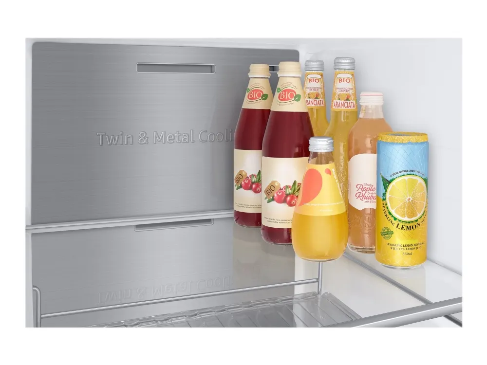 Samsung Family Hub RS6HA8891B1 - Køleskab/fryser - side-by-side med vanddispenser, isdispenser - Wi-Fi - bredde: 91.2 cm - dybde: 71.6 cm - højde: 178 cm - 614 liter - Klasse E - premium sort stål/sort