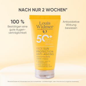 Louis Widmer Face Sun Protection Anti-Aging LSF50+ parfumiert, 50 ml