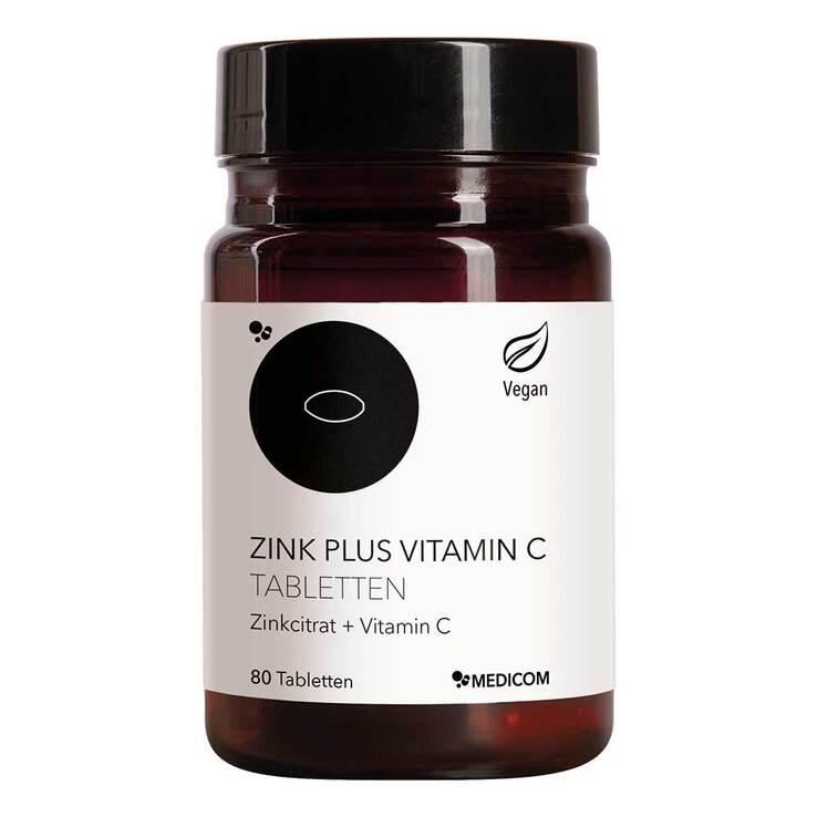 Zink Plus Vitamin C Tabletten, 80 St