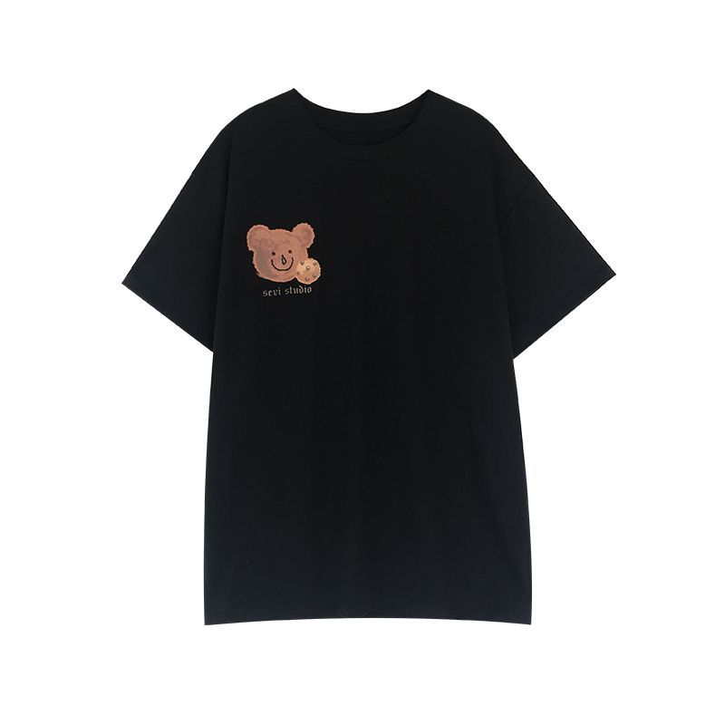 Yupina - Koppels matchend T-shirt met korte mouwen en berenprint