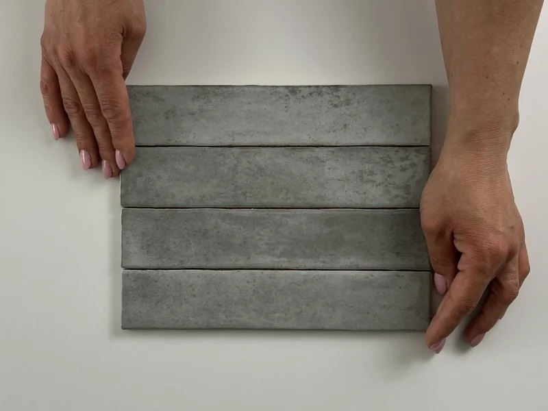 Jabo Kalon wandtegel grijs 5x25cm glans